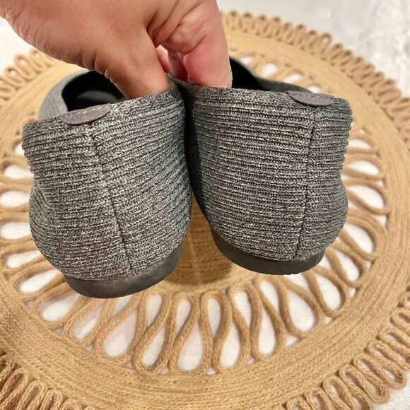 Vivaia Square-Toe V-Cut Flats Margot 2.0 Rich Grey Size EU 41.5 - Picture 9 of 11